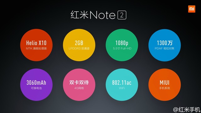 改走高颜值路线致敬青春?红米Note2首测 